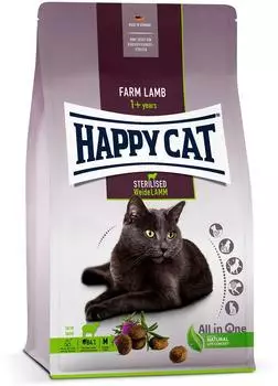 Happy Cat Adult Sterilised Weide-Lamm 10kg