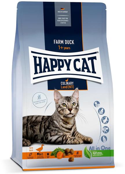 Happy Cat Culinary Adult Trockenfutter Land-Ente 1,3kg