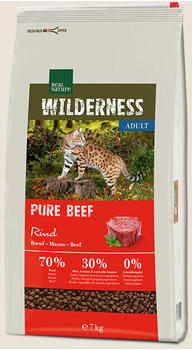 Real Nature Wilderness Adult Pure Beef Katze Trockenfutter Rind 7kg