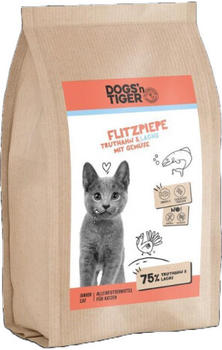 Dogs´n Tiger Flitzpiepe Kitten Trockenfutter Truthahn & Lachs Gemüse 1,5kg