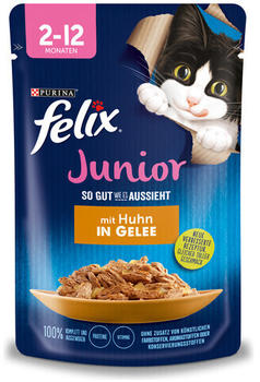 Felix So gut wie es aussieht Junior Katze mit Huhn in Gelee 85g
