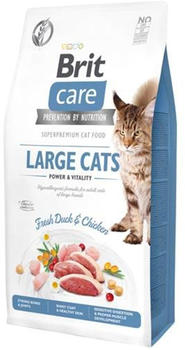 Brit Care Large Cats Power & Vitality Trockenfutter Ente & Huhn 7kg