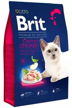 Brit Premium By Nature Cat Sterilized Chicken Trockenfutter 8kg