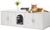 VEVOR Katzenschrank für Katzentoilette 1,47x0,46x0,45m weiß
