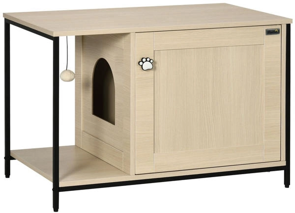 Pawhut Katzenschrank für Katzentoilette Katzenhaus mit magnetischer Tür Katzenklo
