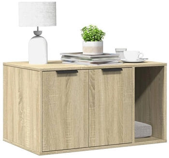vidaXL Katzenklo Sonoma Eiche 80x50x45 cm Holzwerkstoff