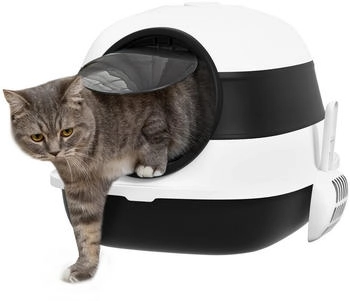 Pawhut Cat Cabinet Cat Toilet With Lid (D31-066V00Bk)