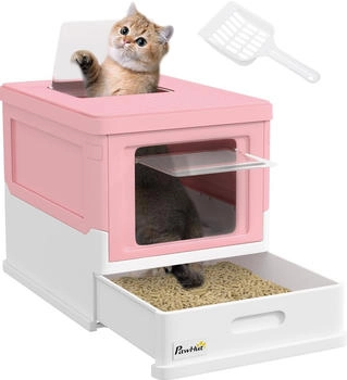 Pawhut Cat Cabinet Cat Toilet With Lid (D31-061V00Pk)
