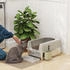 Pawhut Cat Toilet With Lid (D31-114V00Lg)