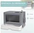Pawhut Cat Cabinet Cat Toilet With Lid (D31-085V00Gy)
