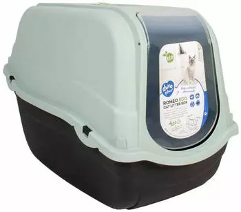 Duvo+ Katzentoilette Romeo ECO grau/dunkelgrau 57 x 39 x 41 cm
