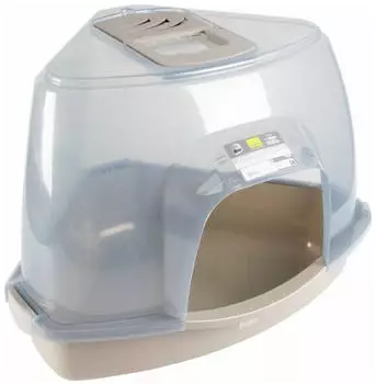 EBI Europet Bernina Katzentoilette Prism transparent/grau Größe: M