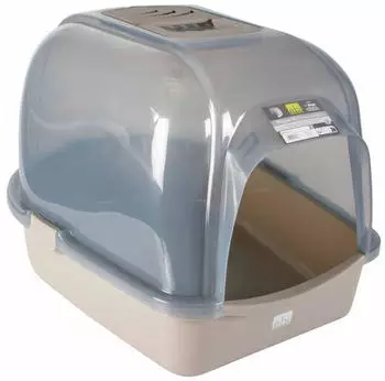 EBI Europet Bernina Katzentoilette Eclipse transparent/grau Größe: M