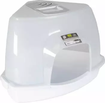 EBI Europet Bernina Katzentoilette Prism transparent/weiß Größe: L