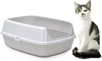 Karlie 522870 Katzentoilette Mary Loo Eco L: 50 B: 38,3 H: 21,4 cm Grau