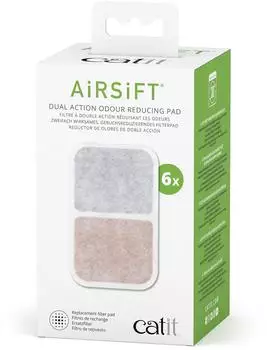 Catit AiRSiFT Dual Action Pad Geruchspad Katzentoiletten 6er-Pack