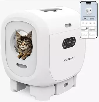 AstroPet Jupiter Series Pro smarte Katzentoilette mit App-Steuerung FET_FRA_1658