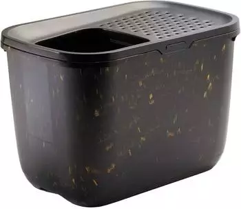 Savic katzentoilette hop in marmor schwarz/Gold