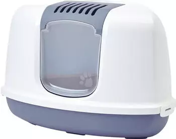 Savic Katzentoilette NESTOR CORNER blau- 58,5 x 45,5 x 40 cm