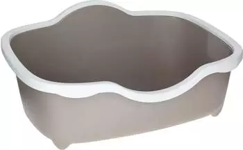 Kerbl Stefanplast Katzentoilette Très Chic Open 56x39x26cm weiß/Taupe