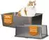 Lucky-Kitty Katzentoilette XXL Edelstahl mit Deckel 60x40x20 cm
