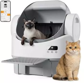 Jummico Elektrisches Katzenklo Selbstreinigend