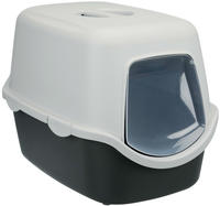 Trixie Katzentoilette Vico Mit Haube Dunkelgrau/hellgrau 40 X 40 X 56 Cm