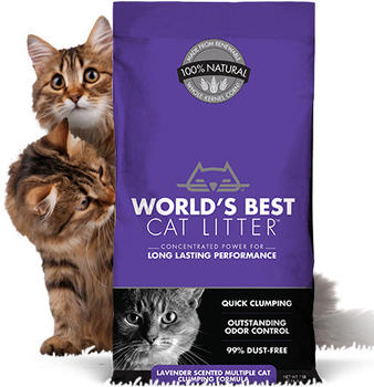 World's Best Cat Litter Multiple Cat Klumpstreu mit Lavendelduft 6,35kg