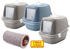 PETGARD Katzentoilette REINA 3er Sparpack + Spieltunnel 2x warmgrey & 1x buestone