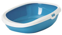 Nobby Katzentoilette Katzentoilette Gizmo blau/wei&szlig; L Ma&szlig;e: 52 x 39,5 x 15 cm