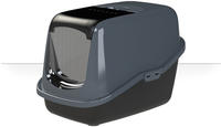 PeeWee Katzenklo EcoHus schwarz geschlossene Katzentoilette System doppelter Boden