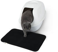 Lionto - Doppellagige Katzenstreu-matte, Schwarz, 61 X 38 Cm