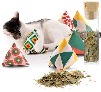 CanadianCat Catnipspielzeug Catnip 6x Schmusepyramide Reggae