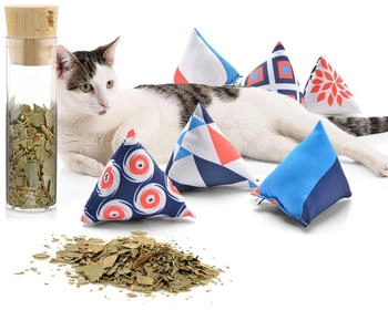CanadianCat Catnipspielzeug Catnip 6x Schmusepyramide Nordic