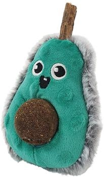 Nobby 62419 Plüsh Avocado mit Matatabi Stick und Catnip Kugel 13 cm grün