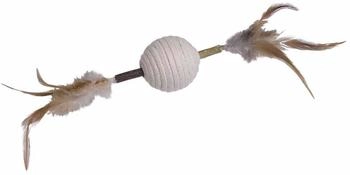 Nobby Matatabi Stick mit Rasselball 9,5 cm 28 cm - [GLO689202663]