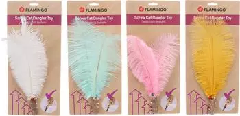 Flamingo Spielzeug PLUMU FÜR KATZENANGEL