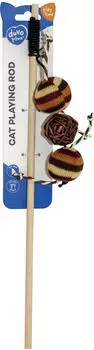 Duvo+ Duvoplus Cat Toy Spielangel Catchy knitted Bälle braun