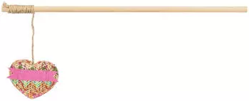 Trixie Spielangel Herz Holz Katzenminze 40cm