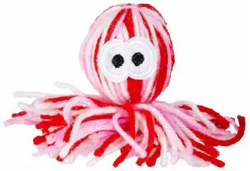 Duvo+ Wooly Oktopus mit Sound rot/weiß