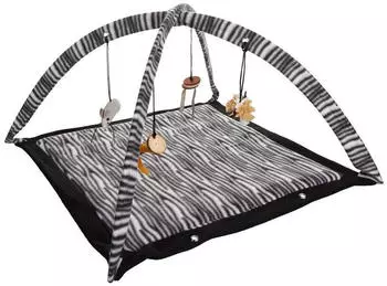 Flamingo Zerba Spielmatte wei&szlig;/schwarz