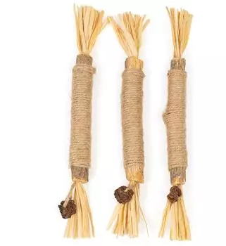 CanadianCat Canadian Cat Company Matatabi Sticks mit Bast 2 Stk
