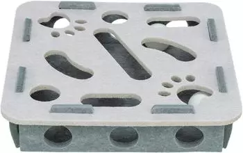 Trixie Spielzeug Hole'n'Roll Box grau / 30 &times; 7,5 cm