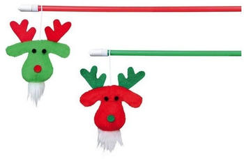 Trixie Xmas Spielangel mit Rentier-Motiv 43cm (92445)