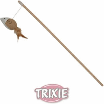 Trixie Spielangel mit Federn am Band (45804)