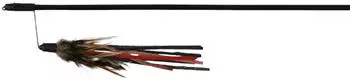 Trixie Playing rod with leather straps and feathers (4550)