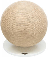 TRIXIE 43721, TRIXIE Kratzball auf Platte, Jute / Holz, &Oslash; 29 x 31 cm