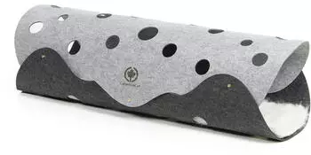 CanadianCat Company CanadianCat Filztunnel XXL 120x35cm hellgrau/dunkelgrau