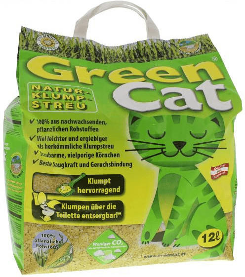Green Cat Natur Klumpstreu 12l