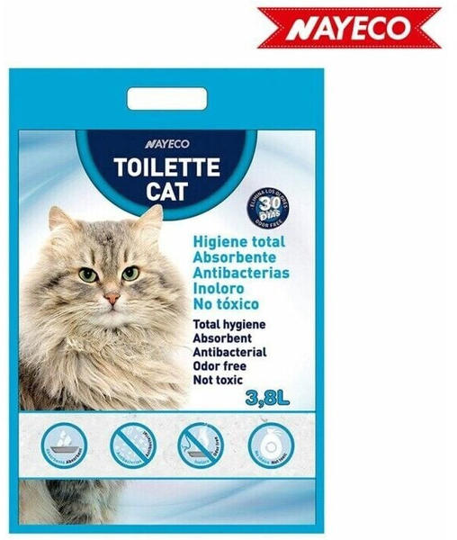 Nayeco Toilette Cat Absorbent Silica Cat Litter 3,8l